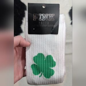 NWT PINK Clover Socks - Knee High